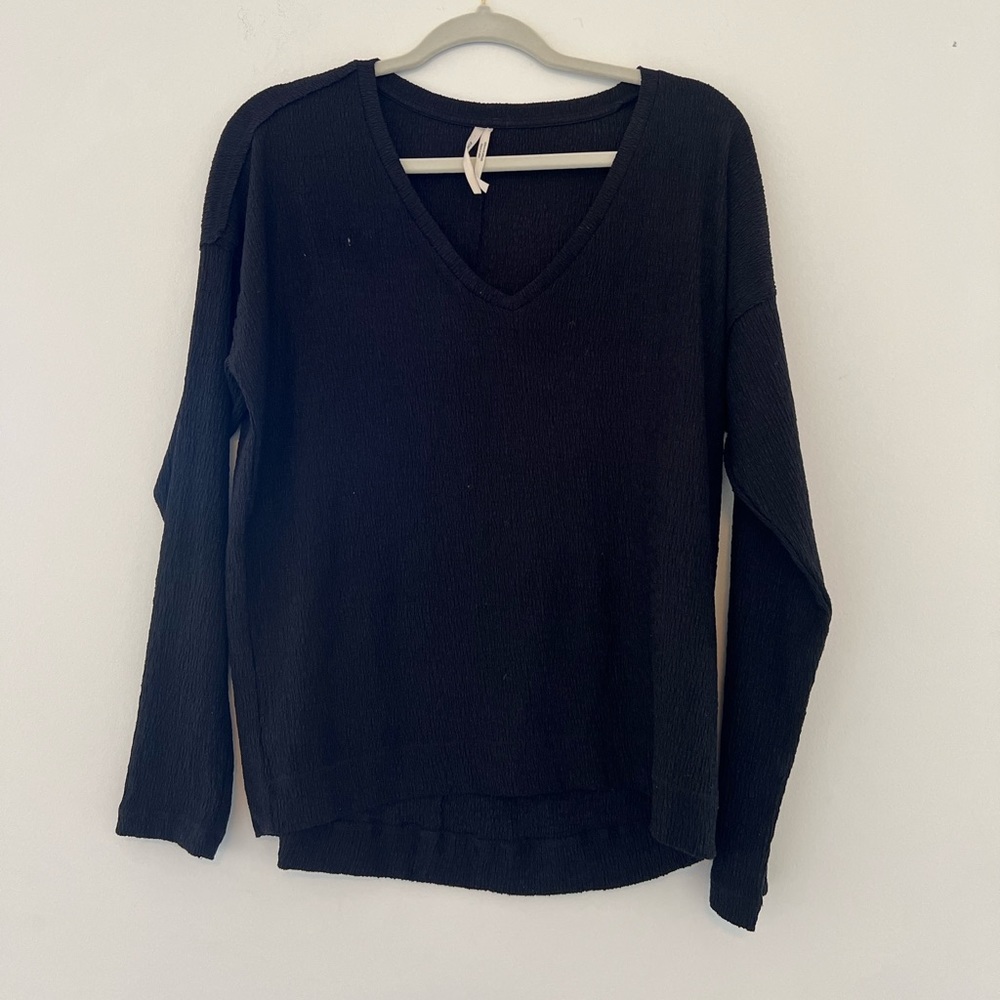 ANTHROPOLOGY BLACK BLOUSE Size S
